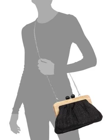 firenze artegiani Benestare Bolso bandolera NEGRO