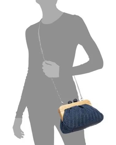 firenze artegiani BeneLario Bolso bandolera AZUL MARINO