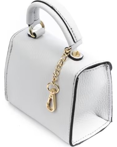 FIRENZE ARTEGIANI ANNICCO MINI BOLSO DE MANO Y BANDOLERA GRIS CLARO