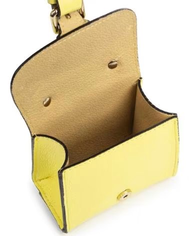 FIRENZE ARTEGIANI ANNICCO MINI BOLSO DE MANO Y BANDOLERA AMARILLO CLARO