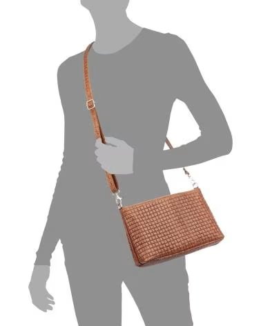 FIRENZE ARTEGIANI ZIA BOLSO BANDOLERA MARRóN CLARO