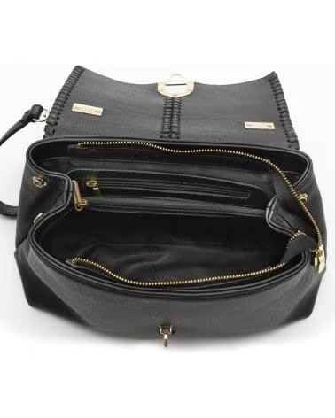 firenze artegiani Basiglio Bolso de mano NEGRO