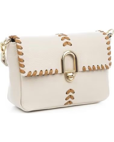 FIRENZE ARTEGIANI BOLSO DE MANO BEIGE
