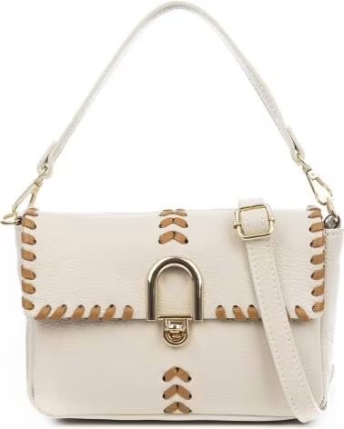 FIRENZE ARTEGIANI BOLSO DE MANO BEIGE