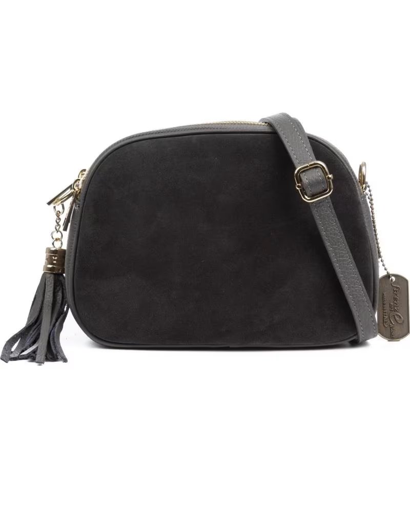 FIRENZE ARTEGIANI ALIMINUSA BOLSO BANDOLERA GRIS OSCURO