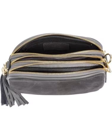 FIRENZE ARTEGIANI ALIMINUSA BOLSO BANDOLERA GRIS OSCURO