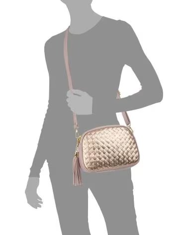 FIRENZE ARTEGIANI ALIMINUSA BOLSO BANDOLERA ORO ROSA
