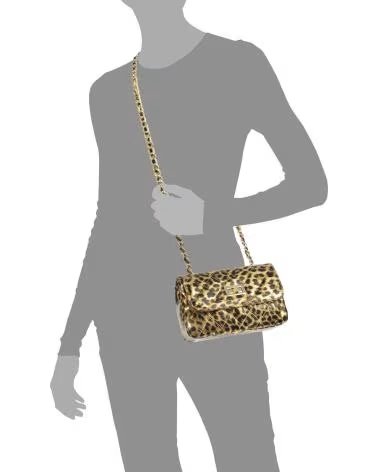 FIRENZE ARTEGIANI AMARO BOLSO BANDOLERA LEOPARDO