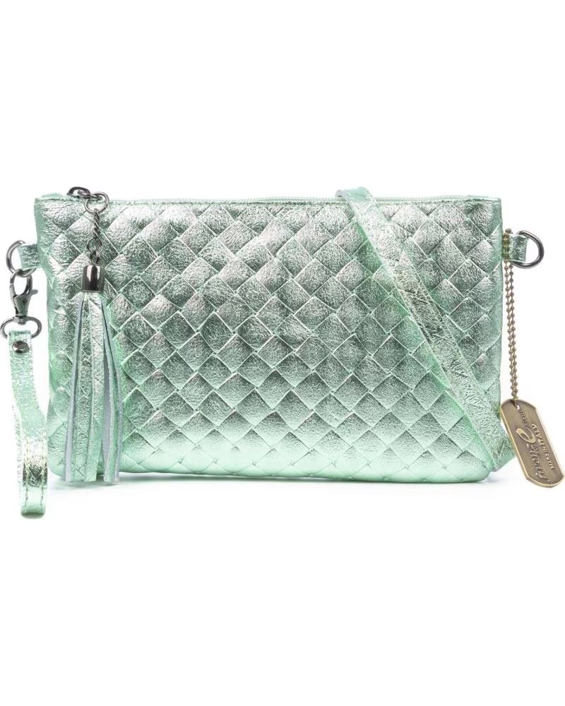 FIRENZE ARTEGIANI OLEGGIO BOLSO BANDOLERA VERDE MENTA
