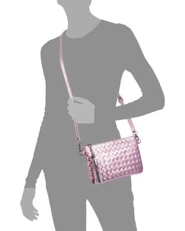 FIRENZE ARTEGIANI OLEGGIO BOLSO BANDOLERA ROSA