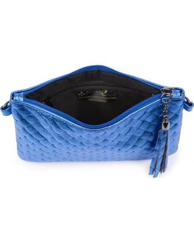 FIRENZE ARTEGIANI OLEGGIO BOLSO BANDOLERA AZUL ELéCTRICO