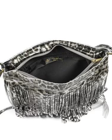 FIRENZE ARTEGIANI AVISE BOLSO BANDOLERA CON FLECOS LEOPARDO