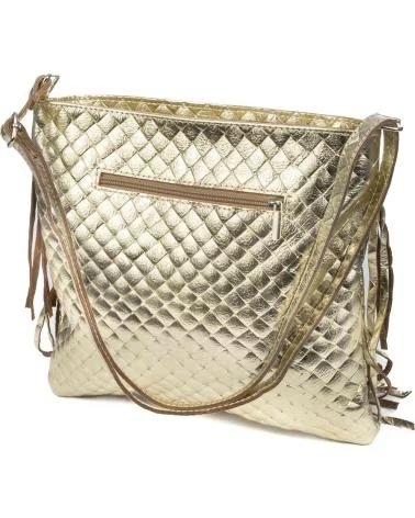 firenze artegiani Avise bolso bandolera con flecos CHAMPAGNE