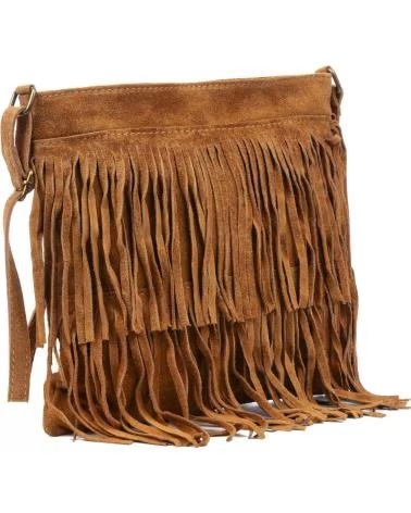 firenze artegiani Avise bolso bandolera con flecos CUERO