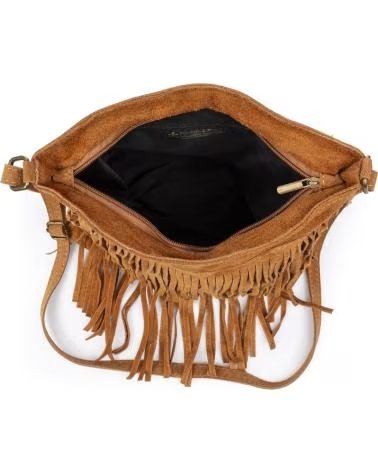 firenze artegiani Avise bolso bandolera con flecos CUERO