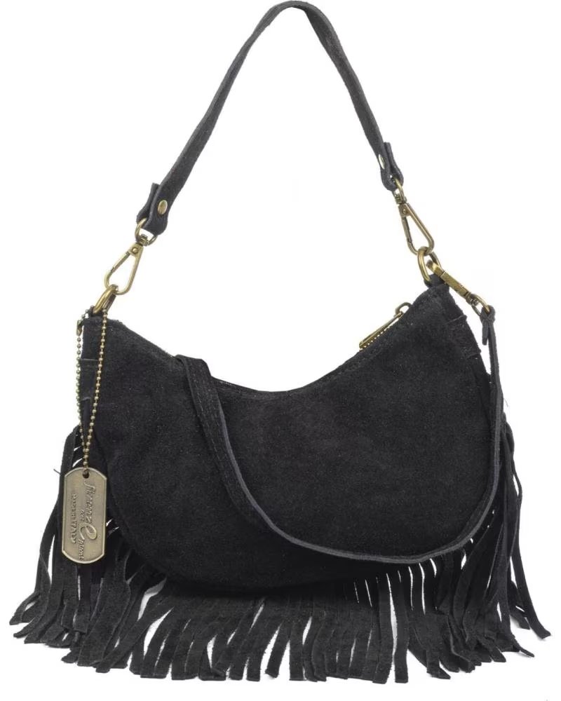 FIRENZE ARTEGIANI AUSONIA BOLSO BANDOLERA DE PIEL NEGRO