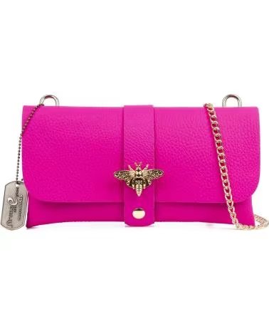 FIRENZE ARTEGIANI AMASENO BOLSO BANDOLERA ROSA OSCURO