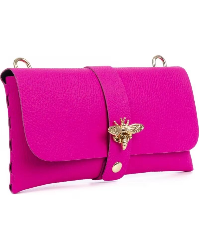 FIRENZE ARTEGIANI AMASENO BOLSO BANDOLERA ROSA OSCURO