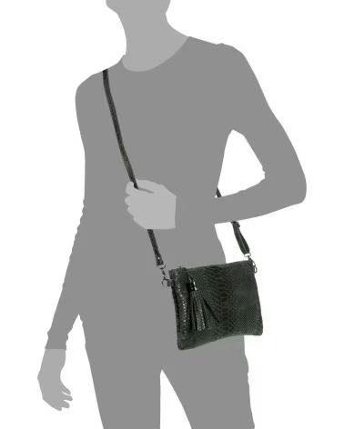 FIRENZE ARTEGIANI ERMINE BOLSO BANDOLERA VERDE