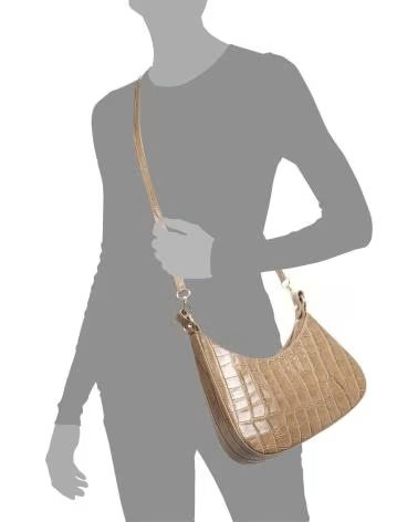 firenze artegiani Angolo bolso bandolera TAUPE