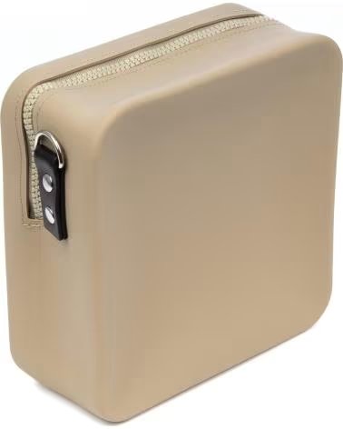 libelulla Cuerpo bolso bandolera cuadrado de silicona BEIGE