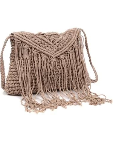 iria quintana Zermeghedo bolso bandolera de algodon trenzado GRIS