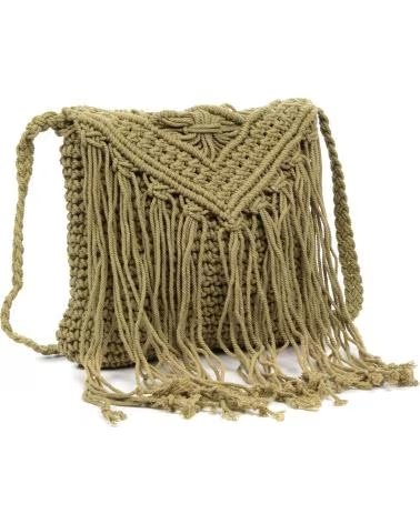 iria quintana Zermeghedo bolso bandolera de algodon trenzado VERDE