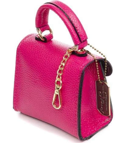 FIRENZE ARTEGIANI ANNICCO MINI HANDTASCHE UND UMHÄNKETASCHE FUCHSIA FUCSIA