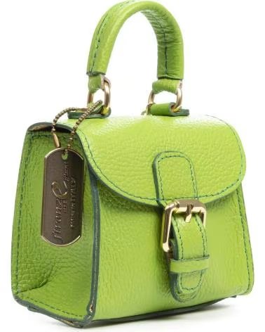 FIRENZE ARTEGIANI ANNICCO MINI BOLSO DE MANO Y BANDOLERA VERDE CLARO