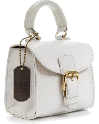 FIRENZE ARTEGIANI ANNICCO MINI BOLSO DE MANO Y BANDOLERA BLANCO