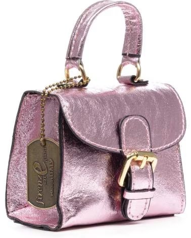 FIRENZE ARTEGIANI ANNICCO MINI BOLSO DE MANO Y BANDOLERA ROSA CLARO