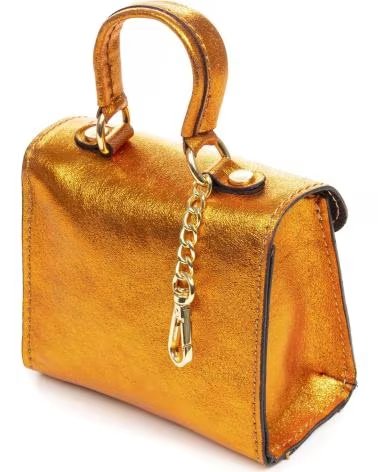 FIRENZE ARTEGIANI ANNICCO MINI BOLSO DE MANO Y BANDOLERA NARANJA