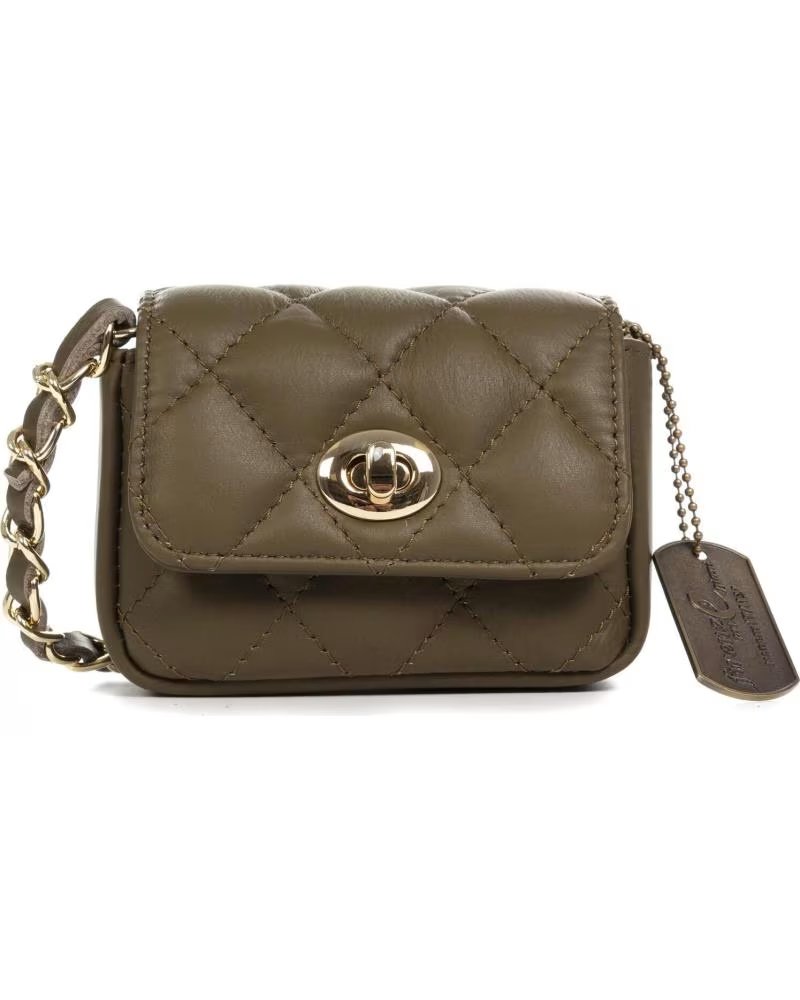 firenze artegiani Ancarano mini bolso bandolera VERDE OLIVA