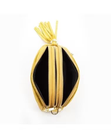 FIRENZE ARTEGIANI ALIMINUSA BOLSO BANDOLERA AMARILLO