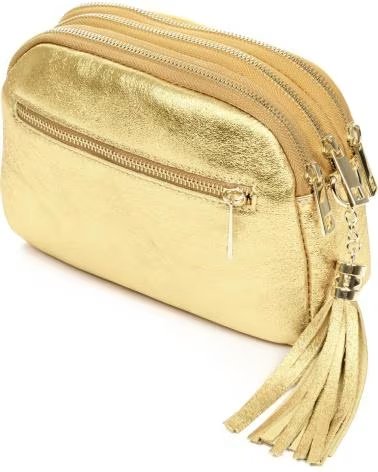 FIRENZE ARTEGIANI ALIMINUSA BOLSO BANDOLERA ORO