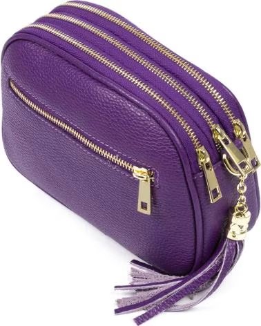 FIRENZE ARTEGIANI ALIMINUSA BOLSO BANDOLERA MORADO
