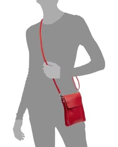 firenze artegiani Albaretto Bolso bandolera de ROJO