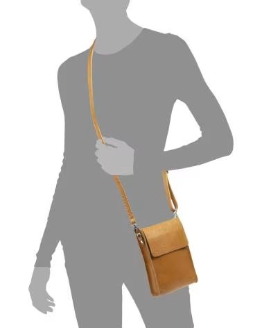 firenze artegiani Albaretto Bolso bandolera de CUERO