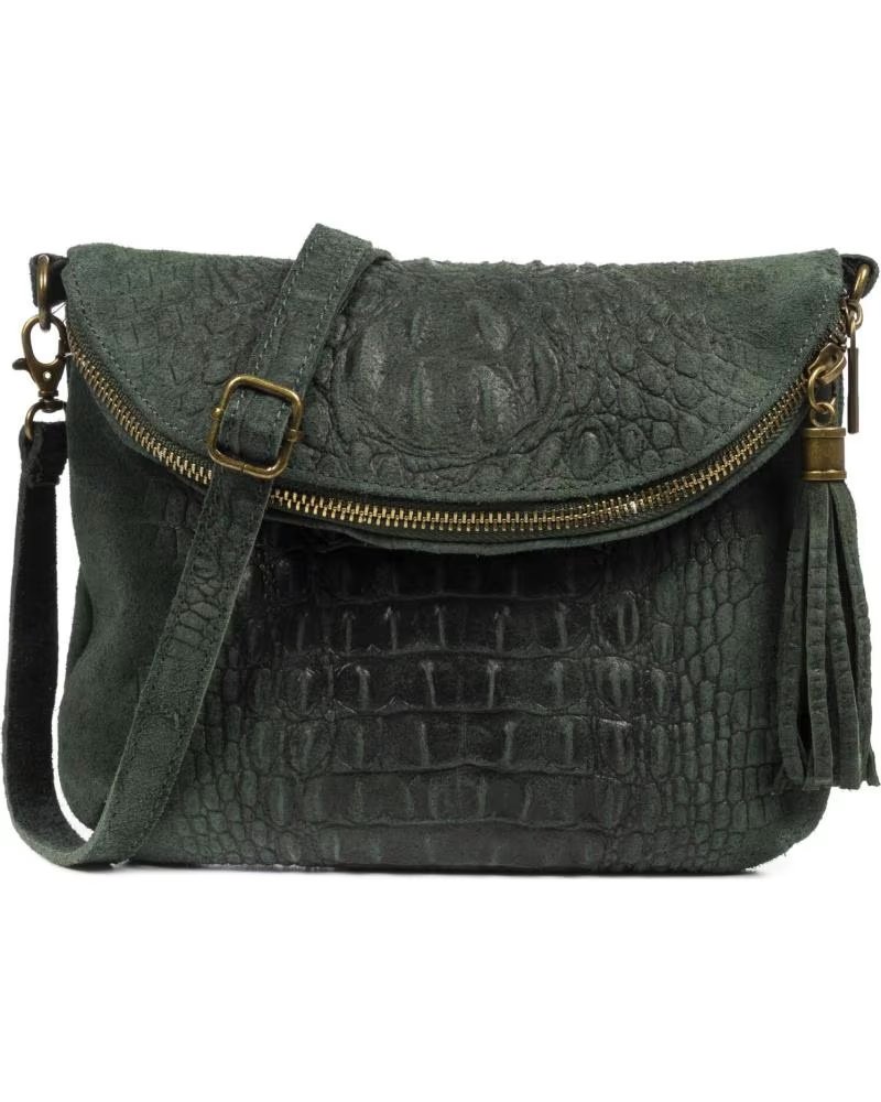 FIRENZE ARTEGIANI CAPOLIVERI BOLSO BANDOLERA VERDE OSCURO