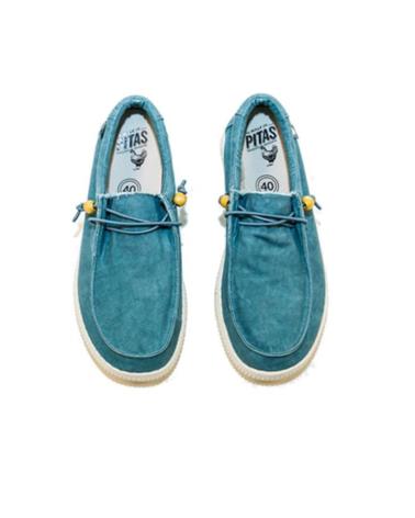 Zapatos de Mujer WALK IN PITAS WALLABY WASHED CANVAS LIGERO AQUA