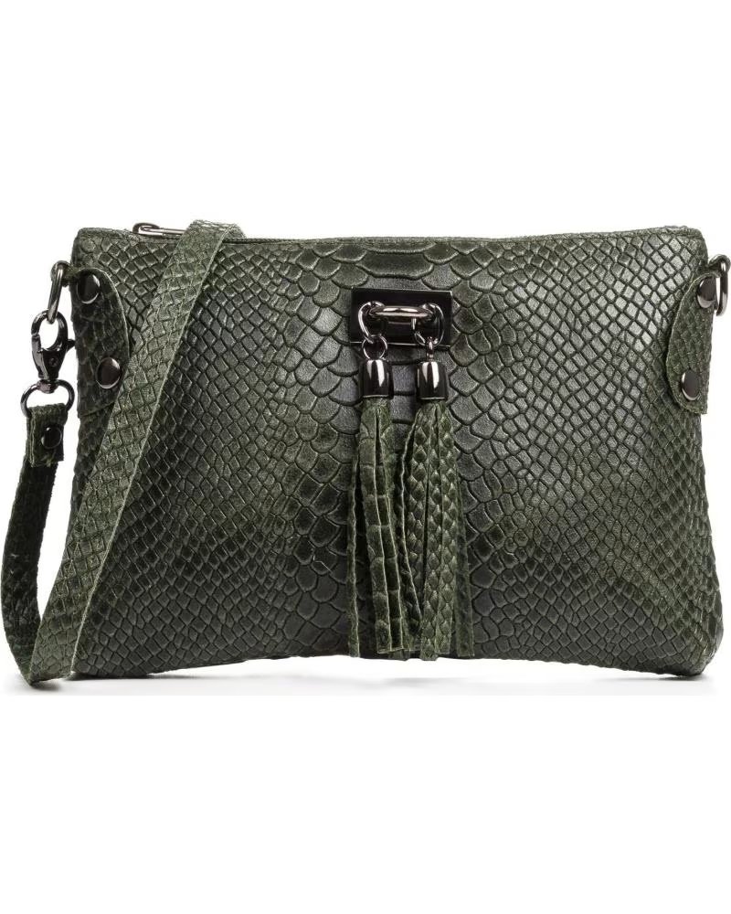 firenze artegiani Savina Bolso bandolera VERDE OSCURO