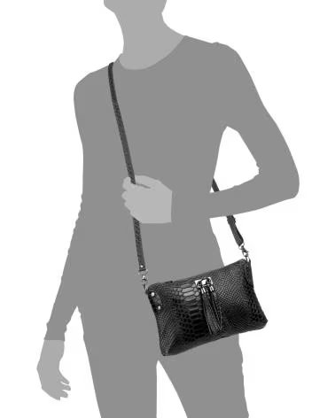 firenze artegiani Savina Bolso bandolera NEGRO