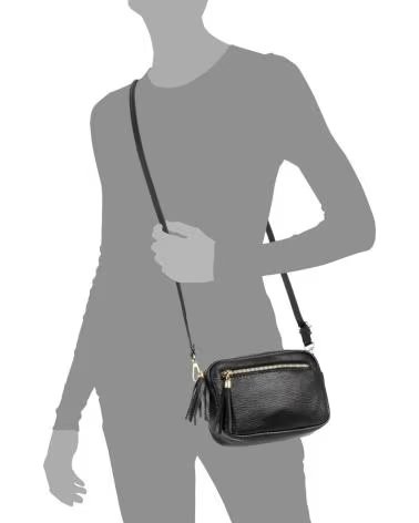 FIRENZE ARTEGIANI DELFINA BOLSO BANDOLERA NEGRO