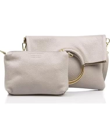FIRENZE ARTEGIANI CORINNA BOLSO BANDOLERA GRIS CLARO