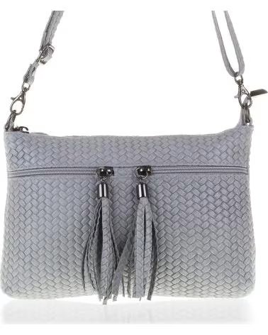 FIRENZE ARTEGIANI GENOVA BOLSO BANDOLERA GRIS CLARO