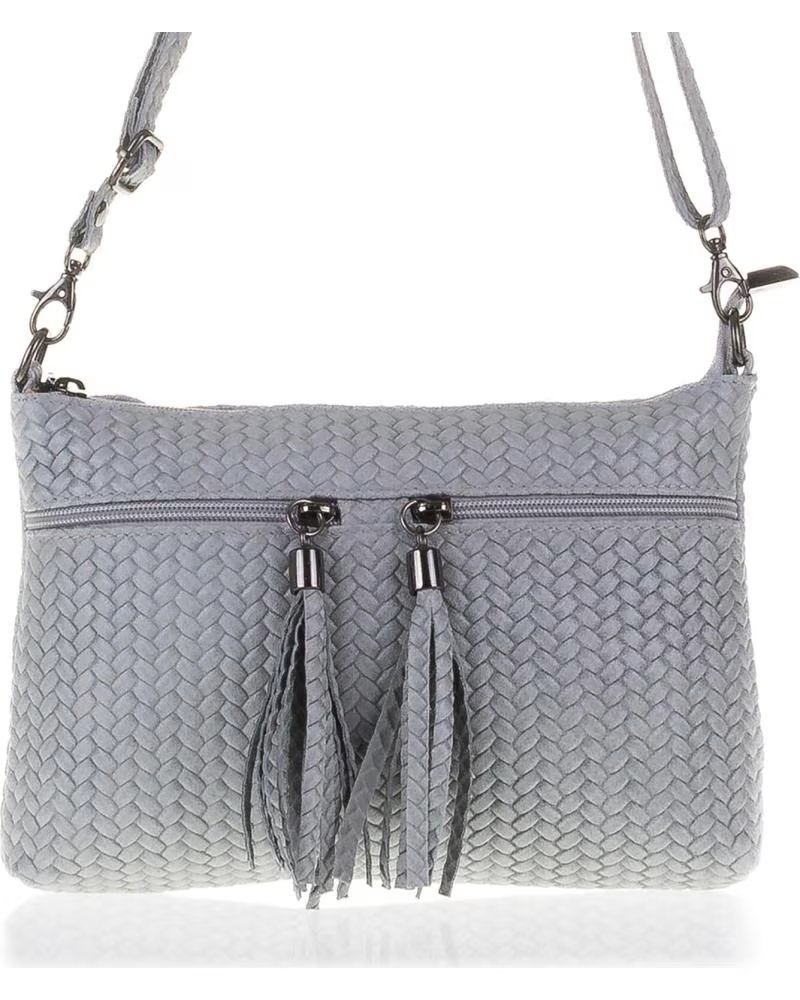 FIRENZE ARTEGIANI GENOVA BOLSO BANDOLERA GRIS CLARO