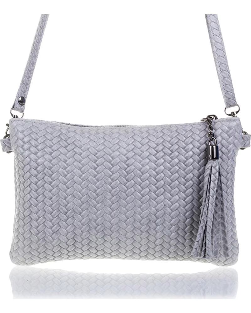 FIRENZE ARTEGIANI OLEGGIO BOLSO BANDOLERA GRIS CLARO