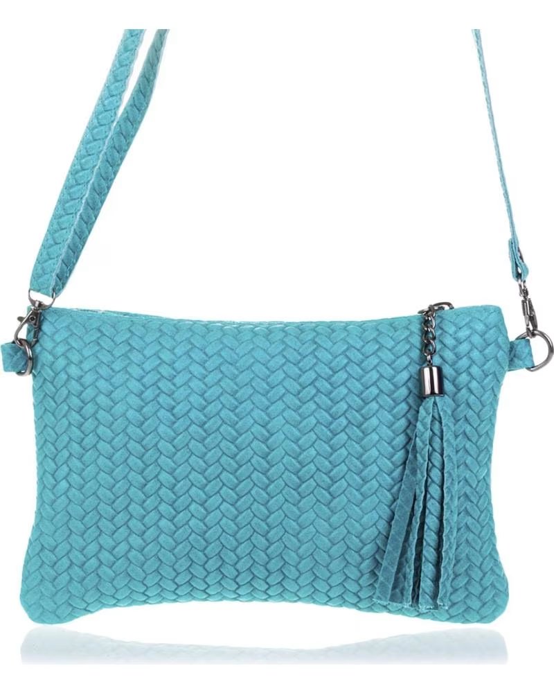 FIRENZE ARTEGIANI OLEGGIO BOLSO BANDOLERA TURQUESA