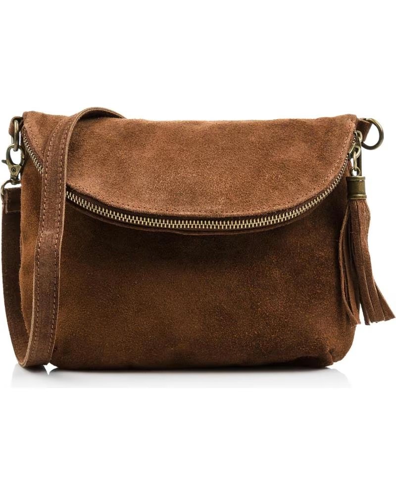 FIRENZE ARTEGIANI CENERENTE BOLSO BANDOLERA MARRóN OSCURO