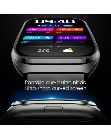DAM SMARTWATCH QS66 PLATA